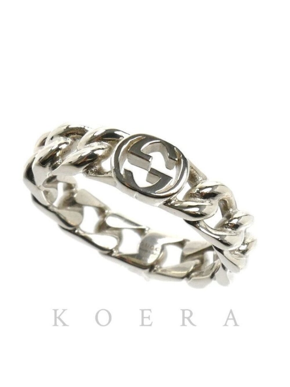Gucci 925 Sterling Silver Interlocking G Ring